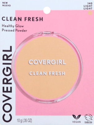 Covergirl Clean Fresh Pressed Powder 140 Light - .35 Oz. - Image 1