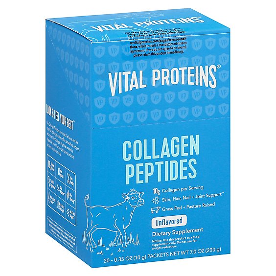 Vital Proteins Collagen Unflavored Peptides Sticks - 20-.35 OZ