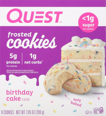 Quest Frosted Cookies Birthday Cake - 8-0.88 OZ - Image 2