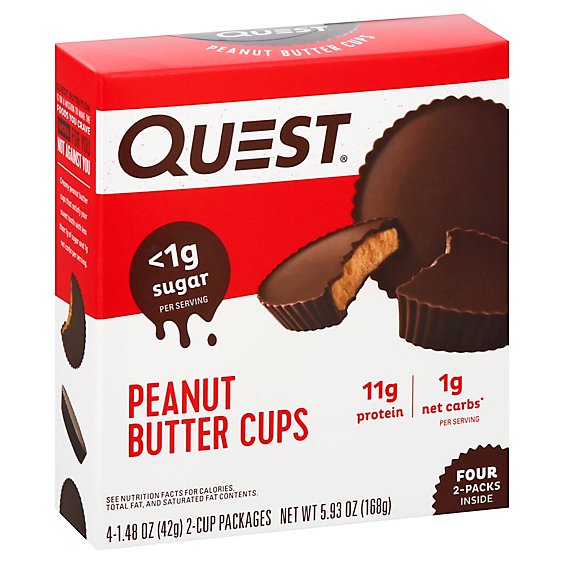 Quest Peanut Butter Cups - 4-1.48 OZ