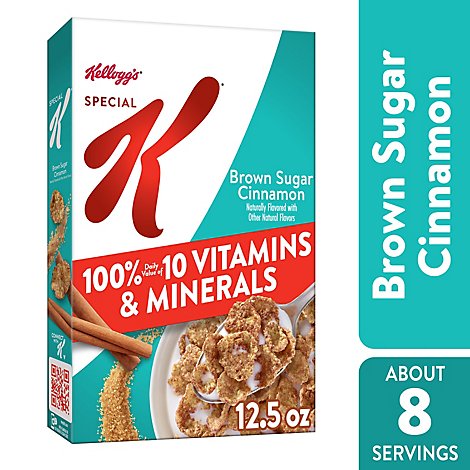 Kellogg's Special K Brown Sugar Cinnamon Breakfast Cereal - 12.5 Oz