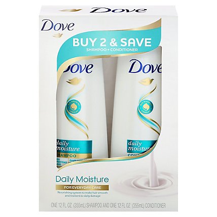 Dove Shampoo/conditioner Daily Moisture Combo 2 12 Oz. - 2 - 12OZ - Image 3