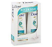 Dove Shampoo/conditioner Daily Moisture Combo 2 12 Oz. - 2 - 12OZ