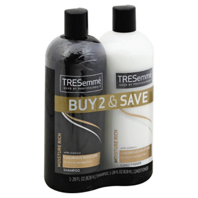 TRESemme Shampoo/conditioner Moist Rich Combo 2 Oz - 28Oz Safeway
