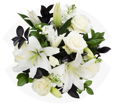Overjoyed Boutique Tuxedo Rose Bouquet - Image 1