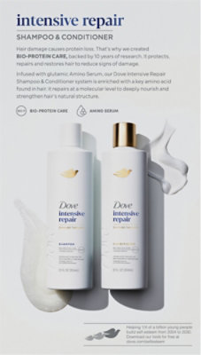 Dove Shampoo/conditioner Intensive Repair  Combo 2 12 Oz. - 2 - 12OZ - Image 5