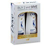 Dove Shampoo/conditioner Intensive Repair  Combo 2 12 Oz. - 2 - 12OZ