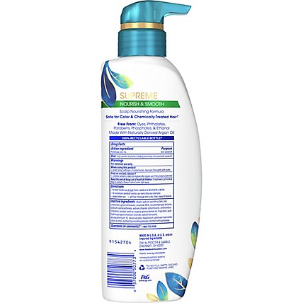 Head & Shoulders Supreme Shampoo Nourish Cosmetic - 11.8 FZ - Image 5