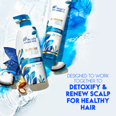 Head & Shoulders Supreme Shampoo Detox Cosmetic - 11.8 FZ - Image 4