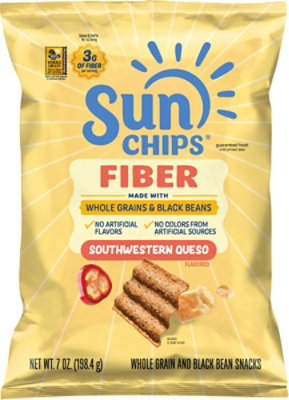 Sunchips Whole Grain Southwestern Queso Snacks - 7 Oz