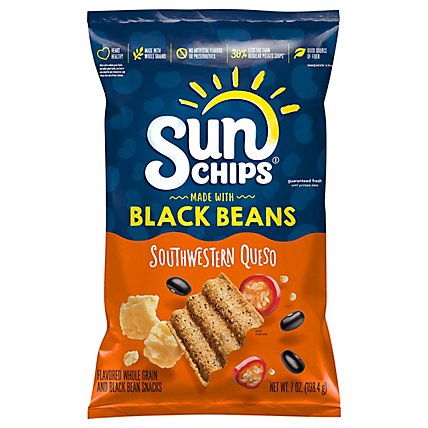 Sunchips Flavored Whole Grain And Black Beans Snacks Southwestern Queso - 7 OZ - Image 3