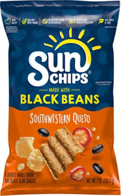 Sunchips Flavored Whole Grain And Black Beans Snacks Southwestern Queso - 7 OZ - Image 2