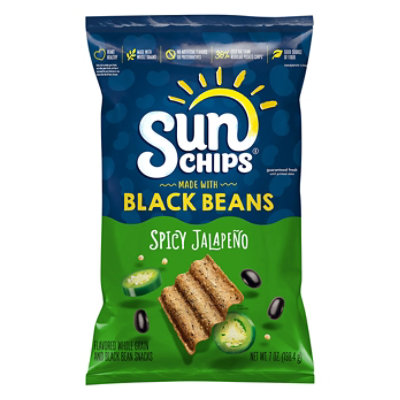 Sunchips Whole Grain Snacks Black Bean Spicy Jalapeno - 7 OZ