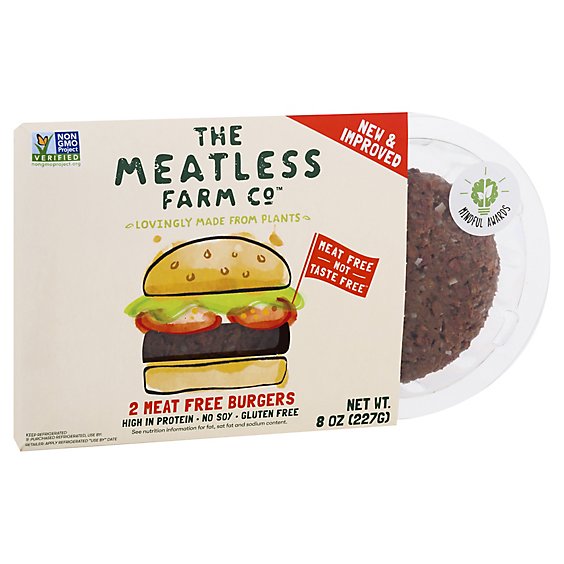 Meatless Farm Burgers Meat Free - 8 OZ
