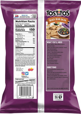 Tostitos Tortilla Chips Black Bean And Garlic - 9 OZ - Image 6