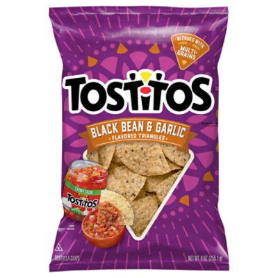 Tostitos Tortilla Chips Black Bean And Garlic - 9 OZ