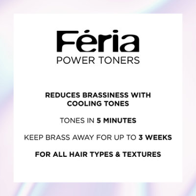 L'Oreal Paris Feria Toner Long Lasting Anti-Brass Vegan Formula Ice Blonde Kit - Each - Image 5