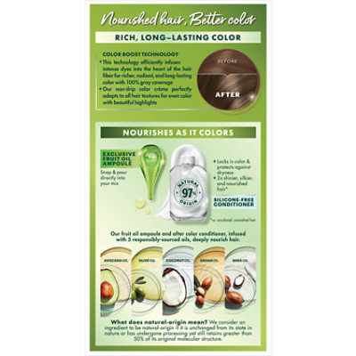 Garnier Nutrisse Nourishing Hair Color Creme 61 Light Ash Brown (Iced Coffee) Kit - Each - Image 2