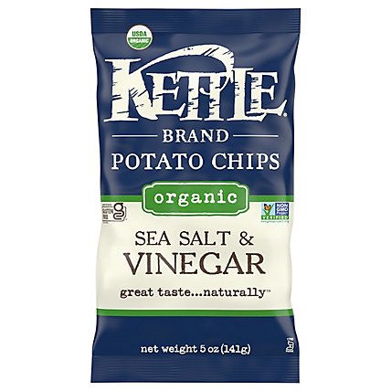 Kettle Foods Potato Chip Seasalt Vinegar Organic - 5 OZ - Image 3