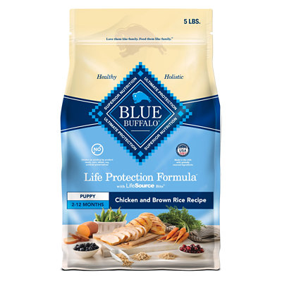 Blue Buffalo Life Protection Formula Puppy Dry Dog Food DHA Chicken Brown Rice Recipe 5 Lb pavilions