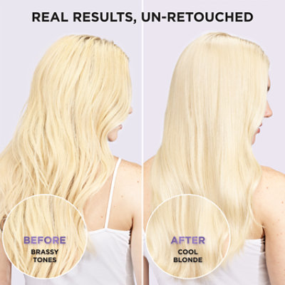 L'Oreal Paris Sulfate Free Purple Shampoo Toning Blonde Bleached Hair EverPure - 6.8 Fl. Oz. - Image 2