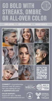 Splat Sinful Silver Hair Color Kit - Each - Image 4