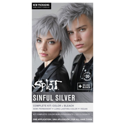 Splat Sinful Silver Hair Color Kit - Each - Image 1