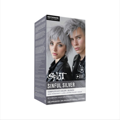 Splat Sinful Silver Hair Color Kit - Each - Image 2