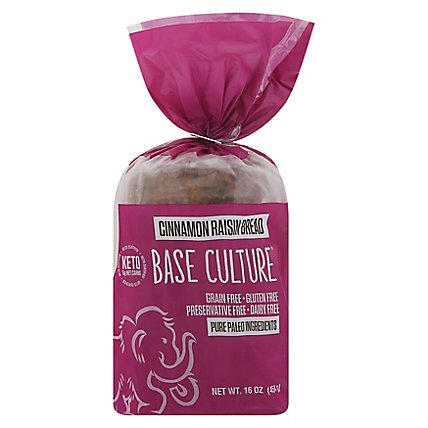 Base Culture Cinamon Raisin Bread - 16 OZ - Image 2