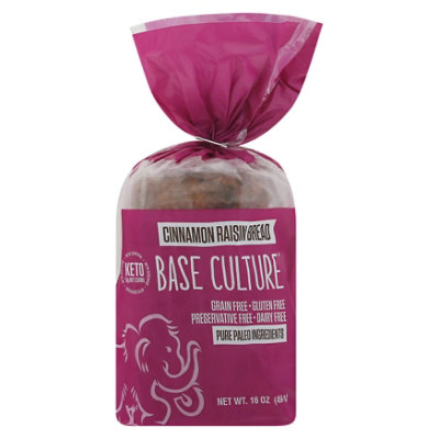 Base Culture Cinamon Raisin Bread - 16 OZ - Image 1