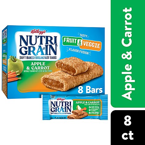 Nutri-Grain Soft Baked Whole Grains Breakfast Bars 8 Count - 9.8 Oz
