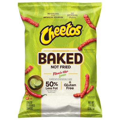 Cheetos Baked Cheese Flavored Snacks Flamin Hot Limon - 7.625 OZ