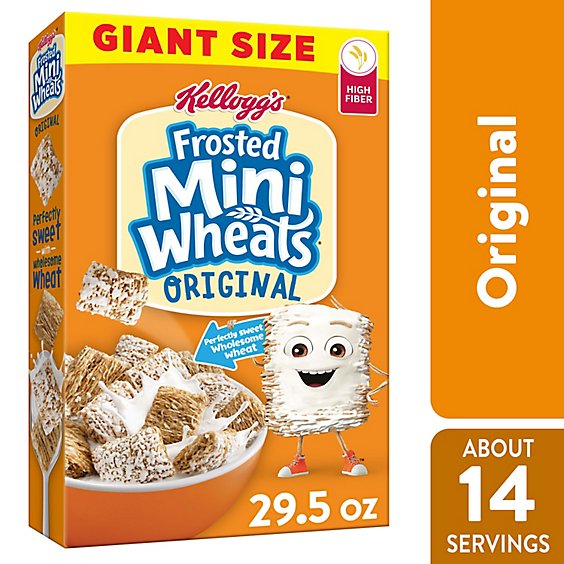 Kellogg's Frosted Mini Wheats High Fiber Original Breakfast Cereal - 29.5 Oz