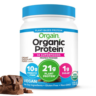 Orgain Organic Protein Superfoods Powder Plant Based Creamy Chocolat - 17.92 OZ - Image 2