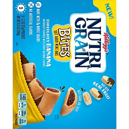 Nutri-Grain Mini Chocolatey Banana Whole Grains Breakfast Bars 5 Count - 6.5 Oz - Image 6