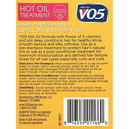 Vo5 Hot Oil Treatment Vitamin E Tubes 2/.5 Oz - 1 FZ - Image 3