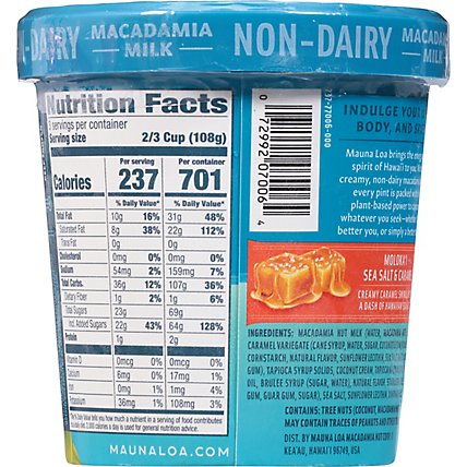 Mauna Loa Ice Cream Seasalt Macadamia Caramel - 16 OZ - Image 6