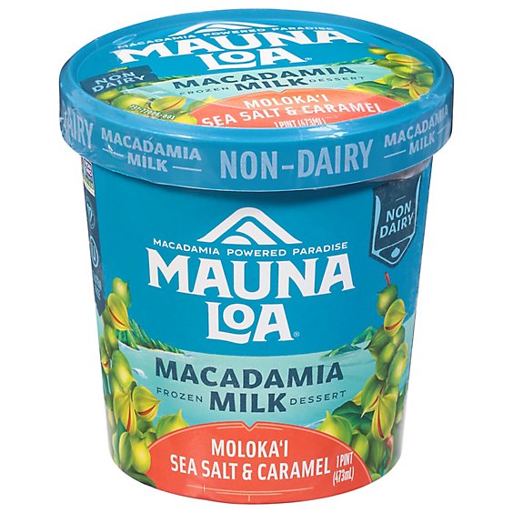 Mauna Loa Ice Cream Seasalt Macadamia Caramel - 16 OZ