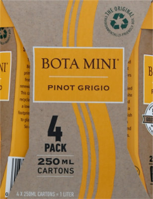 Bota Mini Pinot Grigio Tetra Wine - 4-250 Ml - Image 4