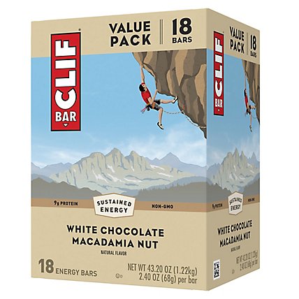Clif Bar White Choc Macadamia - 18-2.4 OZ - Image 2