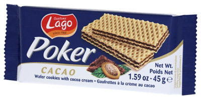 Gastone Lago Cookies Cocoa Poker Wafer - 1.59 OZ - Image 4