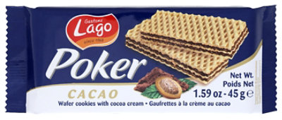 Gastone Lago Cookies Cocoa Poker Wafer - 1.59 OZ - Image 1