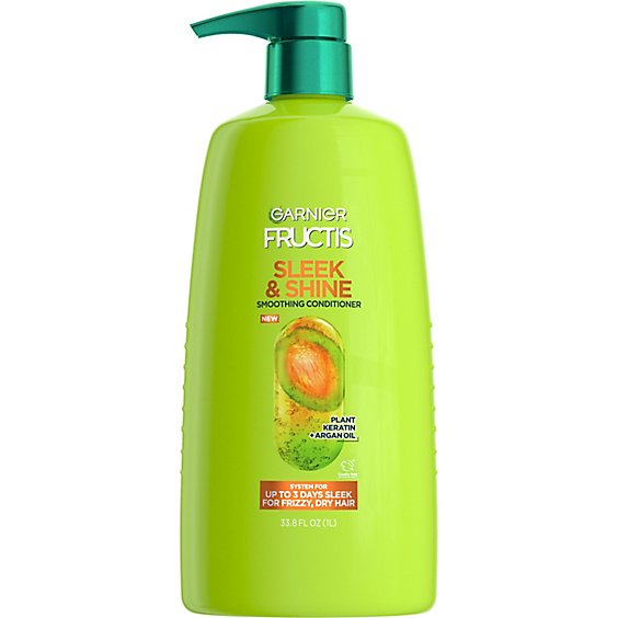 Garnier Fructis Sleek And Shine Smoothing Conditioner for Dry Hair - 33.8 Fl. Oz.