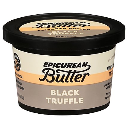 Epicurean Butter Black Truffle Butter - 3 Oz - Image 1