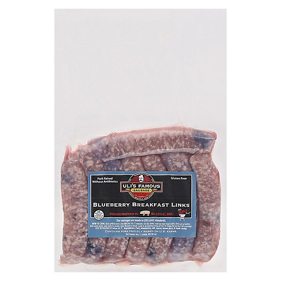 Ulis Famous Blueberry Breakfast Sausage Link - 16 OZ