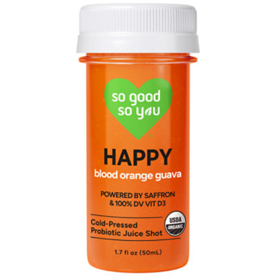 So Good So You Organic Happy Blood Orange Guava Probiotic Juice Shot - 1.7 Fl. Oz. - Image 1