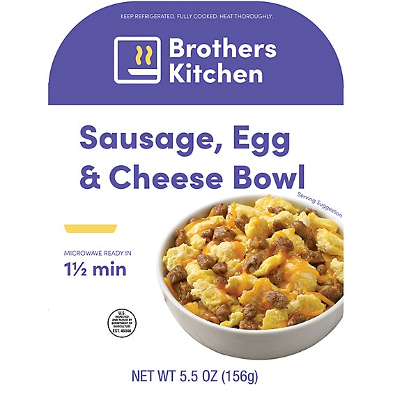 Brothers Kitchen Sausage Egg & Cheese Bowl - 5.5 Oz