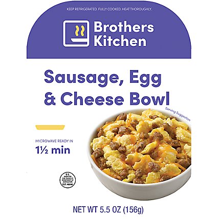 Brothers Kitchen Sausage Egg & Cheese Bowl - 5.5 Oz - Image 1