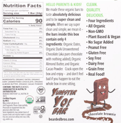 Bearded Brothers Brownie Chocolate Bar - 4.23 OZ - Image 6
