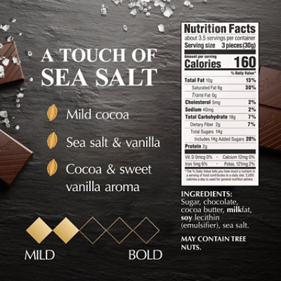 Lindt EXCELLENCE Sea Salt Dark Chocolate Candy Bar - 3.5 Oz - Image 4